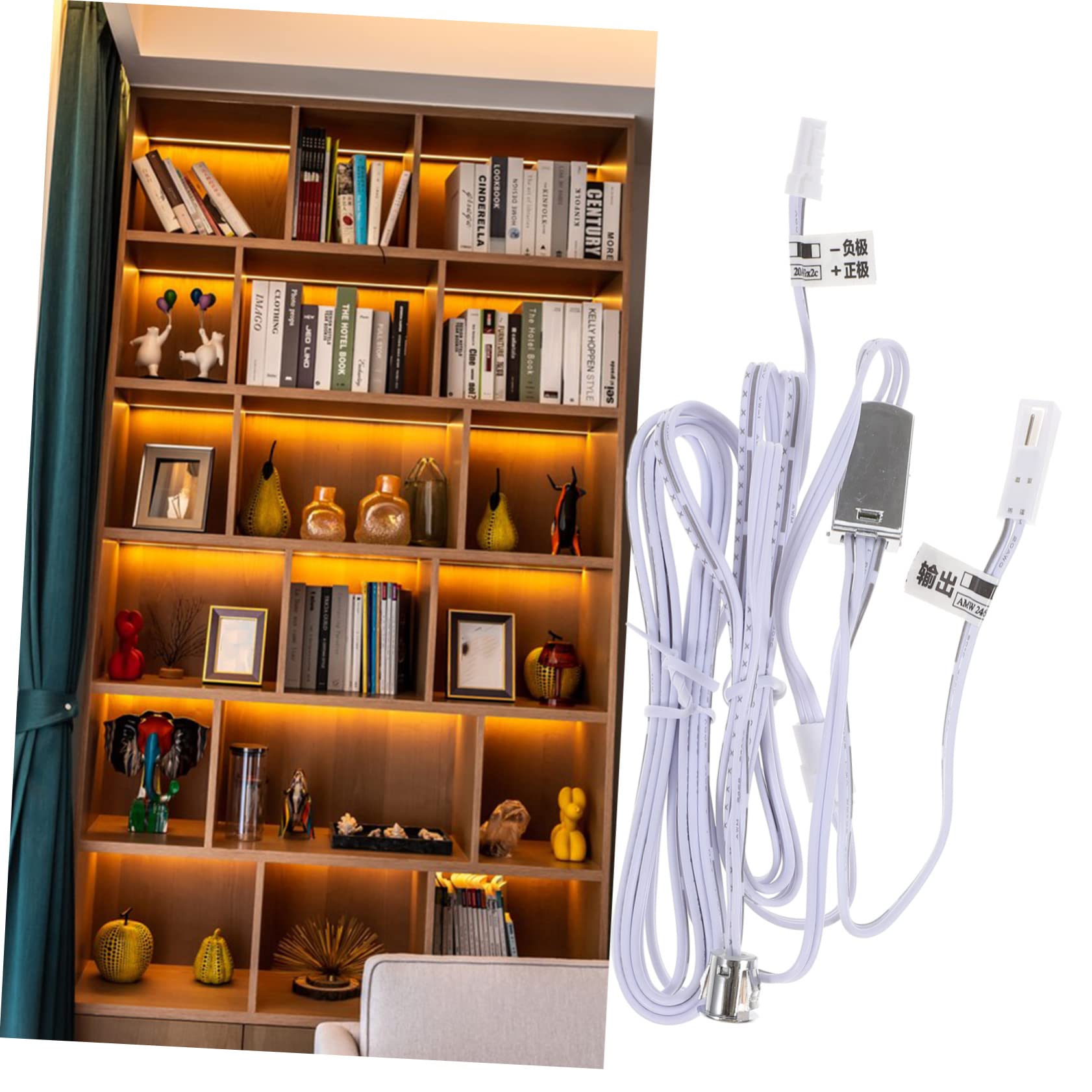 DOITOOL 4piezas Interruptor Táctil Sensor De Luz Led Para Tiras Controlador De Luz Encendido Apagado Automático Al Abrir La Puerta Fácil Instalación y Uso Herramienta Para Muebles y