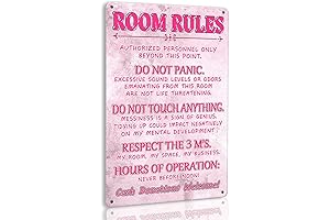Aesthetic & Preppy Teen Room Decor: Our 12 X 8 Inch Metal...