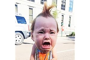 Crying Punk Baby Mask: Creepily Cute or Hilariously Hideous?