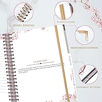Vista 3 de Beautiful Bridal Wedding Planner - 9" x 11" Wedding Planner Book and Organizer with 5 Tabbed Sections, 144 Pages, Countdown Calendar, Metal Corners