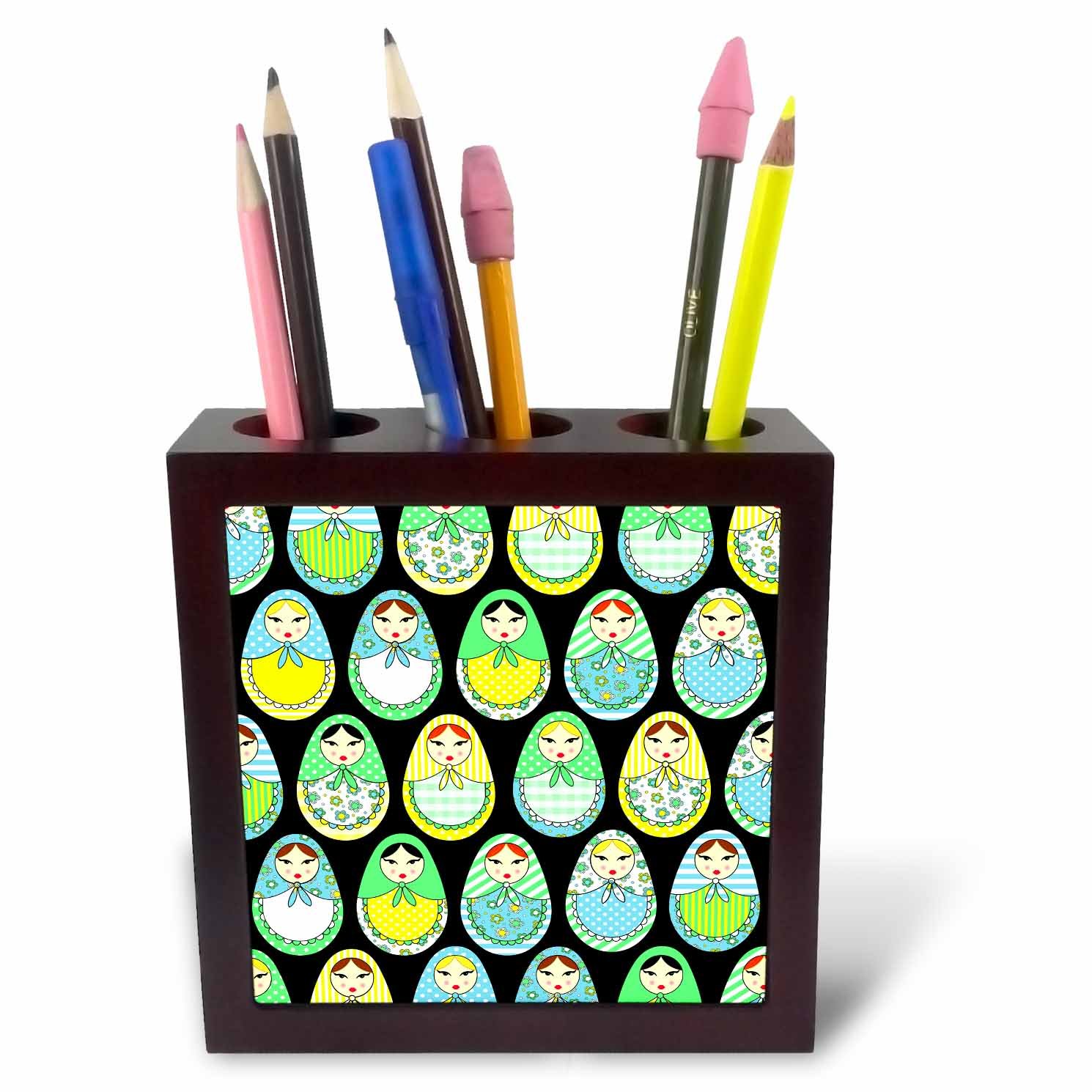 Poupées gigognes porte-stylo céramique rangez vos crayons encombrants