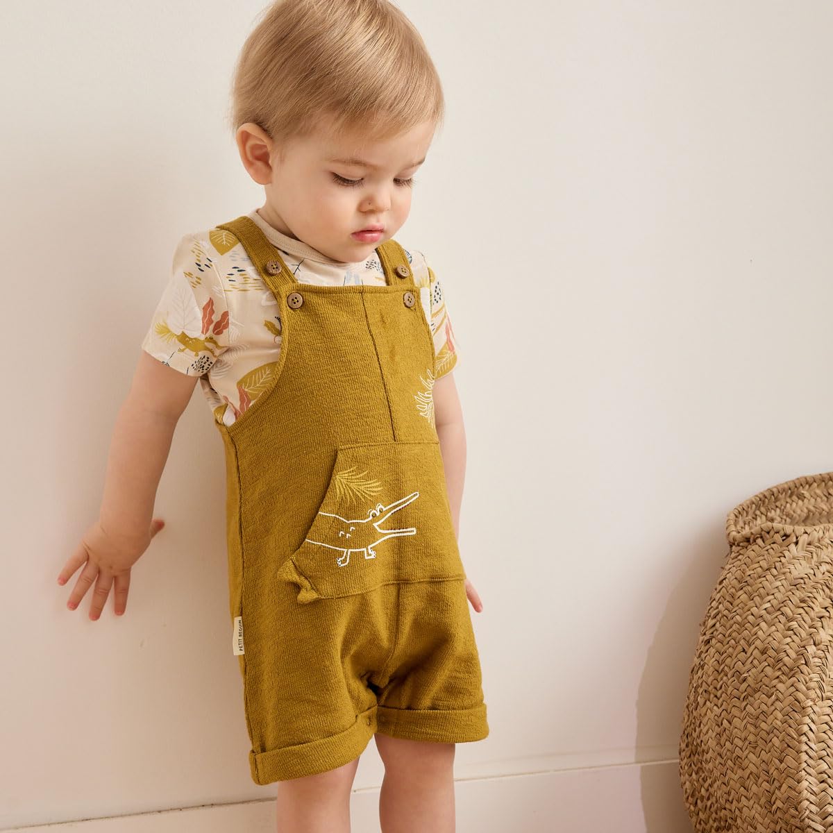 Petit Béguin - Ensemble salopette bébé et t-shirt Costa
