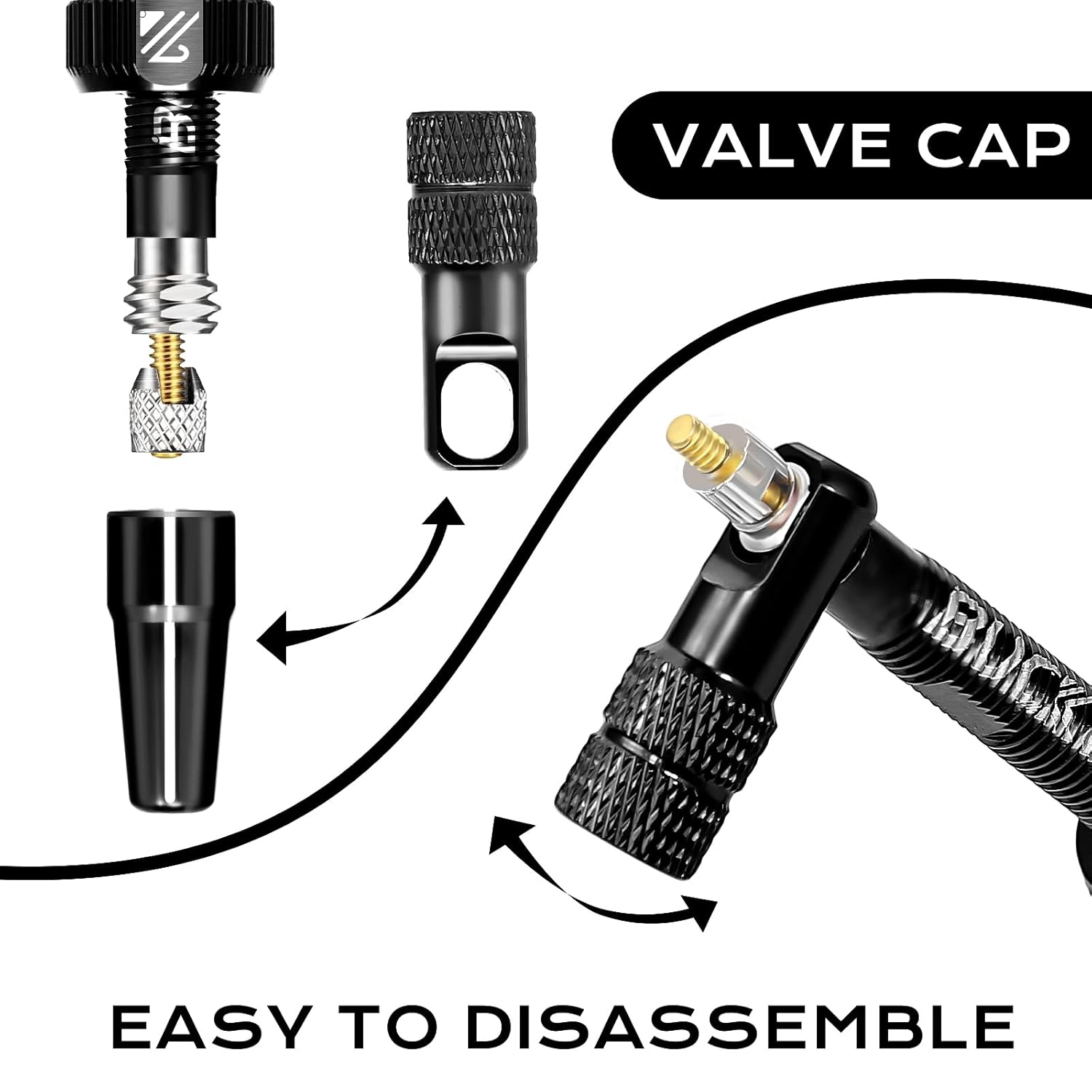 BUCKLOS Tubeless Rim Tape 23mm Width x 10m Length Bike Rim Tape Fit Most MTB/Road/Gravel Bike Wheel Carbon Tubeless Kit & Tubeless Presta Valve Stem 100 mm with Valve Core Removal Tool Pair Black