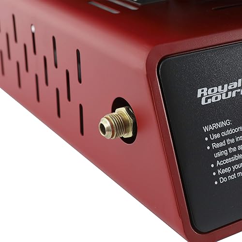 Miniatura 7 de Royal Gourmet PD1301R - Plancha portátil de 24 pulgadas con 3 quemadores de gas con tapa, 25,500 BTU, cocina al aire libre, campamento o portón