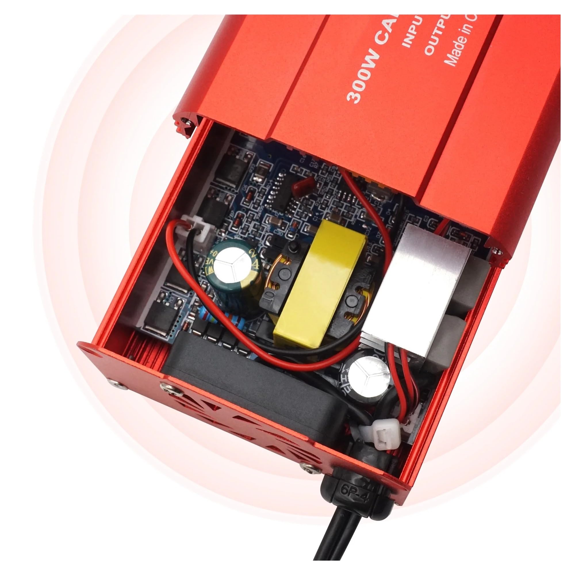 Onduleur 300W 1500W 2000W 2600W Onduleur De Puissance DC 12v vers AC 220V Convertisseur Batterie Externe Portable Onduleur Solaire Double Prise USB Universelle Convertisseur(300W)
