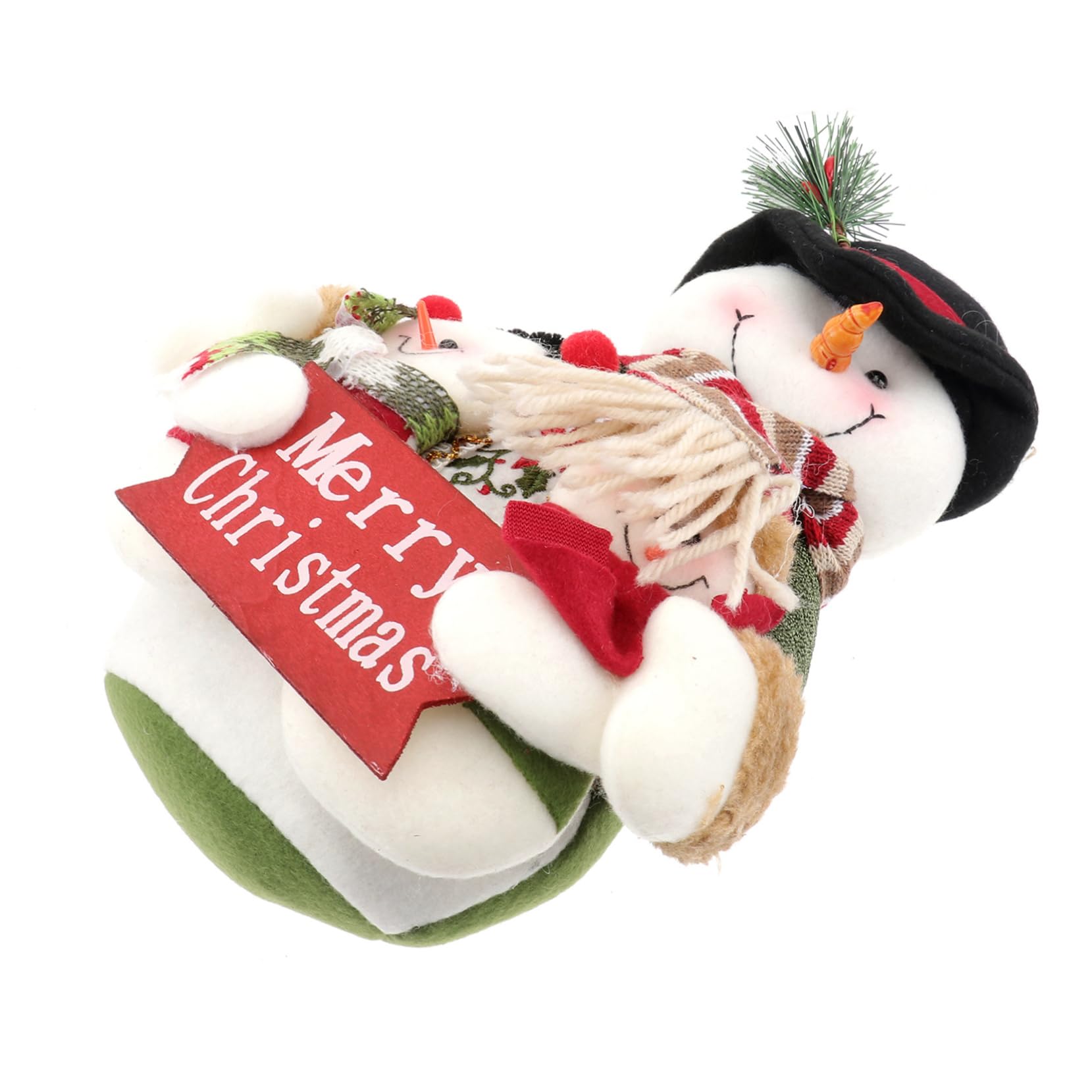 ifundom 2 Piezas Muñecas De Decoración Navideña Estatuilla De Muñeca De Navidad Muñeca De Papá Noel Muñeco De Nieve Adorno De Muñeca De Navidad Bonecas Escritorio Regalo Mayor