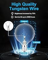 Vista 6 de Bombillas de 20 Vatios para Calentadores de Cera y Velas, Bombillas con Base E12 para Calentador Scentsy de Tamaño Mediano, Regulables, Blanco