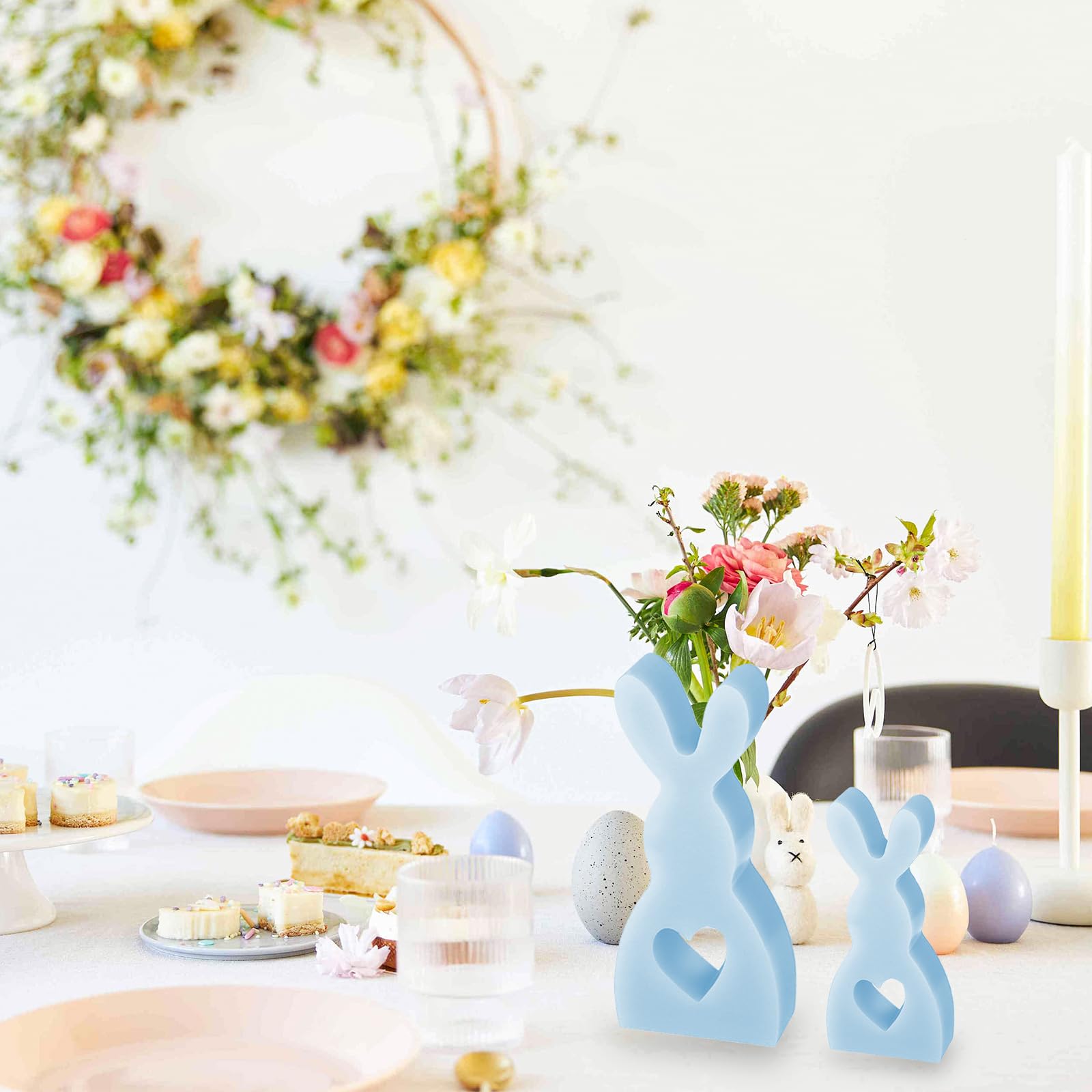 Pwshymi Moule à Chocolat Lapin De Pâques Moule à Chocolat En Forme De Lapin De Pâques En