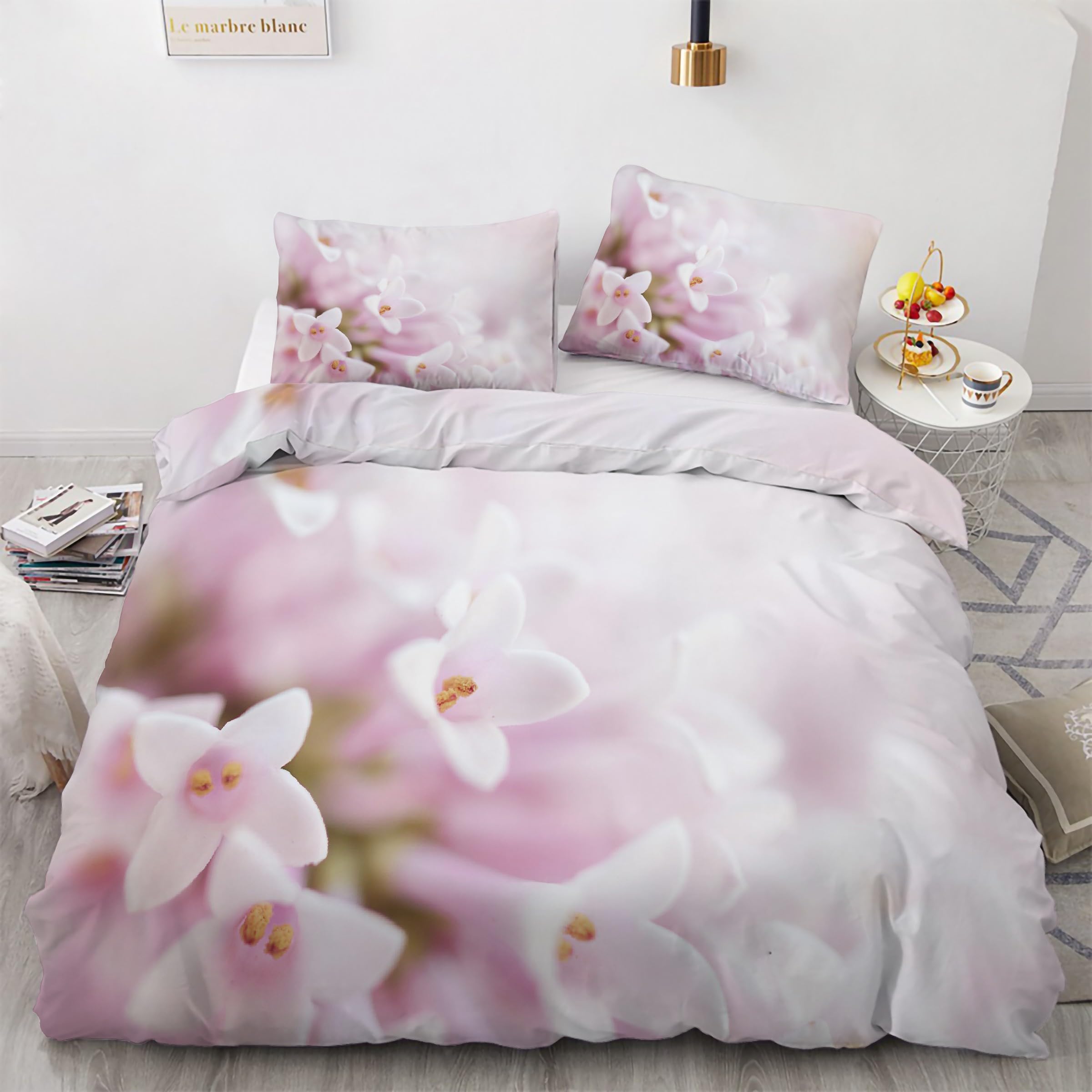 Ensemble de literie 3 pièces rose et lilas pour transformer votre chambre adulte