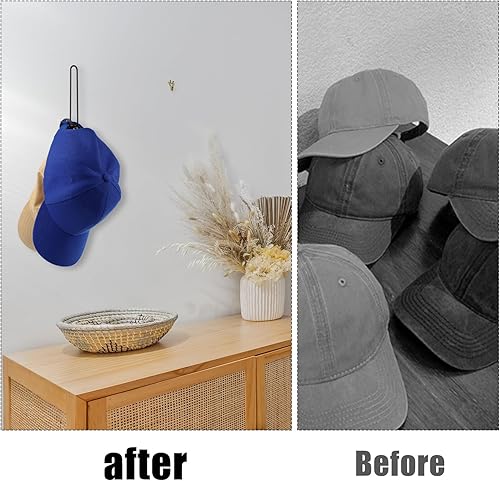 Miniatura 7 de 2 estantes para sombreros para gorras de béisbol, soporte de metal para sombreros, organizador de almacenamiento de sombreros, colgador de
