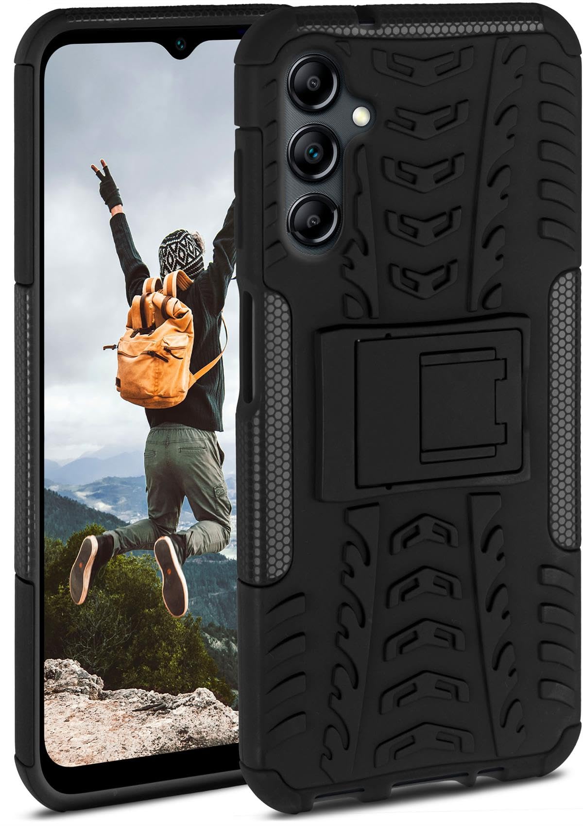 Ikiiqii Custodia per Xiaomi 14 (6.36) + Vetro Temperato, Cover
