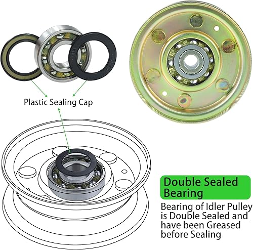 Miniatura 7 de La polea 756-04224 reemplaza a MTD 756-0981, 756-0981A, 756-0981B, 112-3687, 300920, 956-0981, 956-0981A, 756-0981B, 62-45540-03 , 62-4540, Oregon