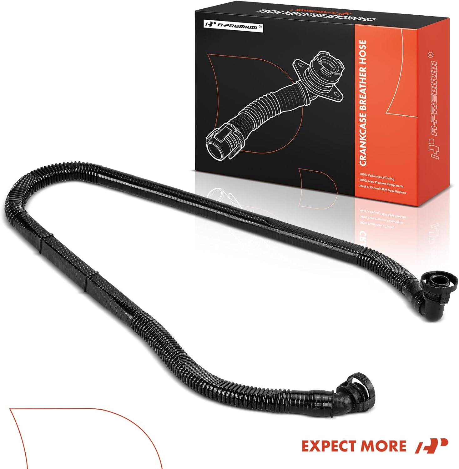 A-Premium Engine Crankcase Breather Hose Compatible with Volkswagen Passat 2001-2005 & Audi A4 2001, A4 Quattro 2001, 2.8L
