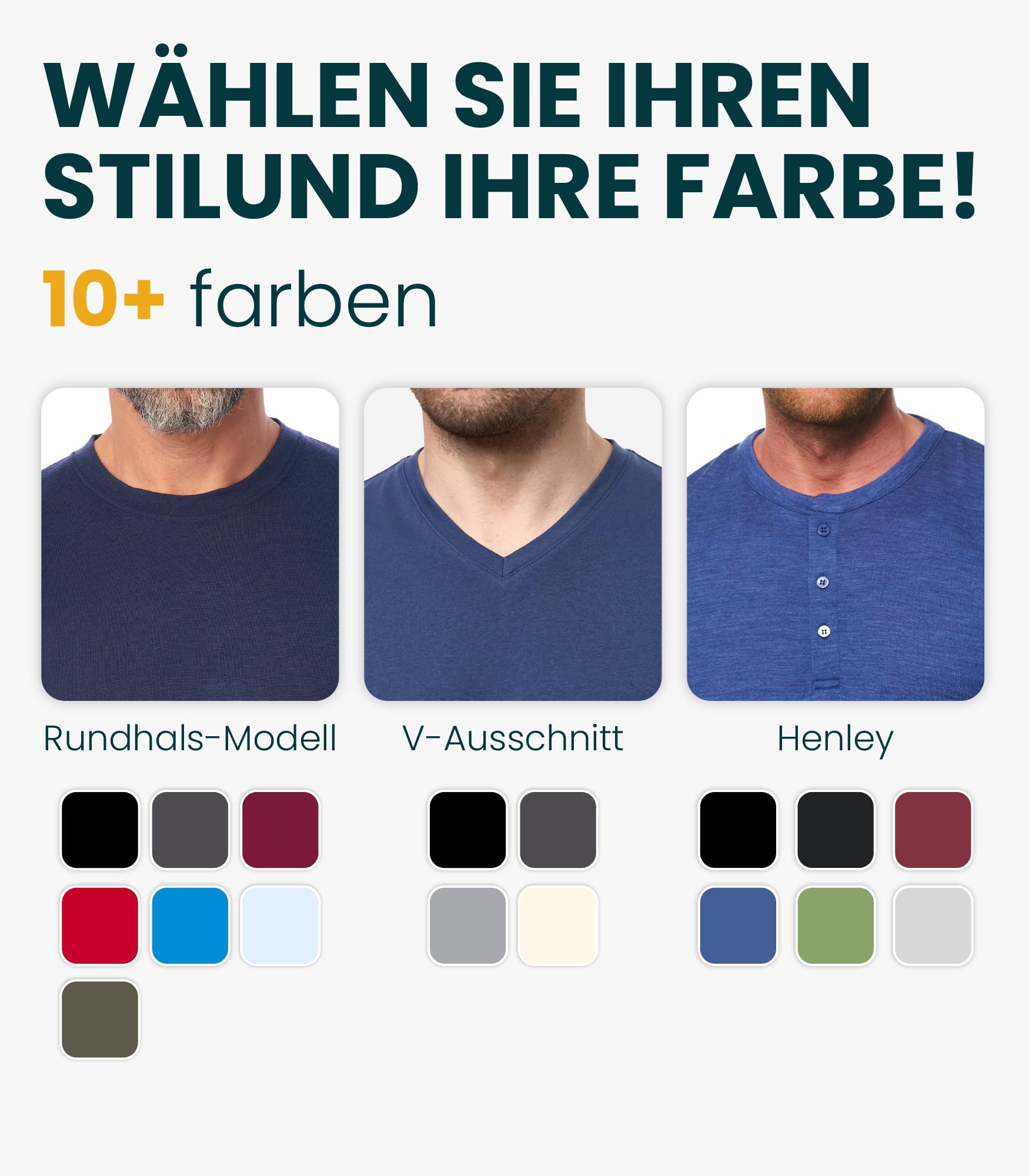 100% Merino Wolle Tshirt Herren - Merino Shirt Herren, Unterhemden Männer, Sports & Outdoor Gym Shirt