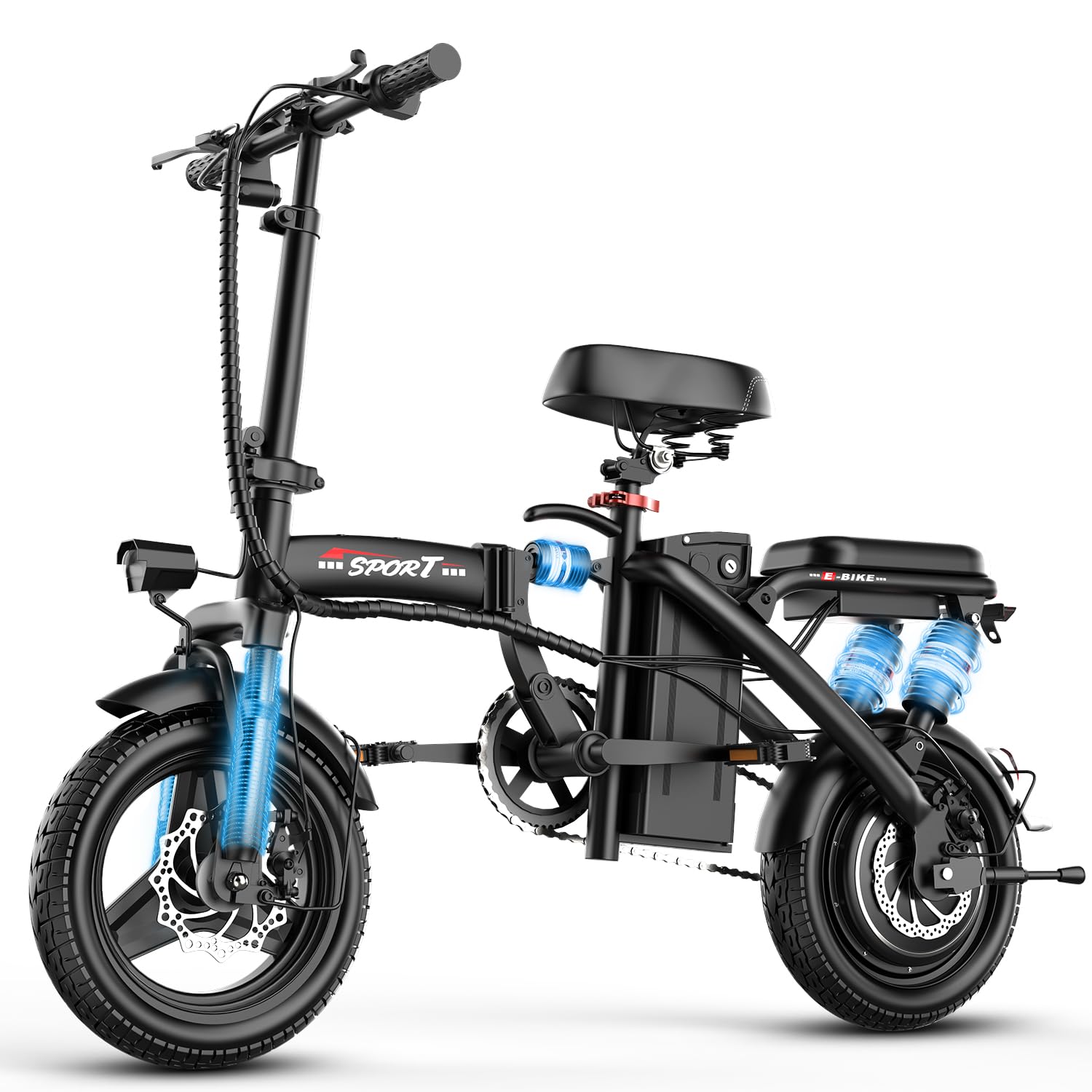 Amazon.com : AZHAR Foldable Electric Bike for Adults Teens, 1200W