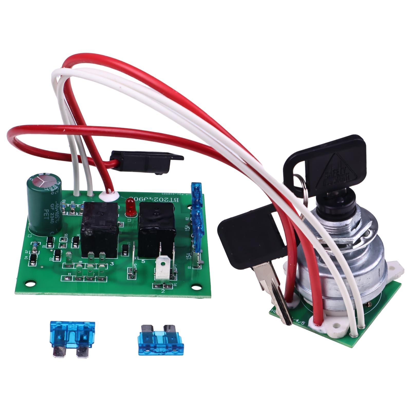 Solarhome AM136681 Starter Ignition Key Switch Module AM120819 for John Deere Garden Tractors 415 425 445 455 Serial Numbers Below -070001