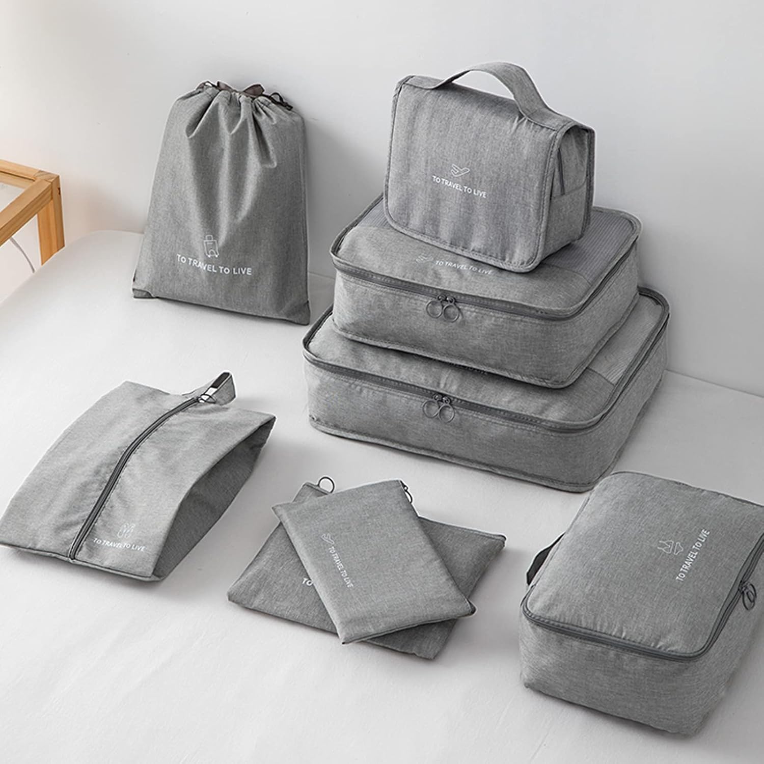 Organizer für Reiseausrüstung: Leichte Packwürfel mit Schuhfach – ideal für Kleidung, Koffer und Schuhe