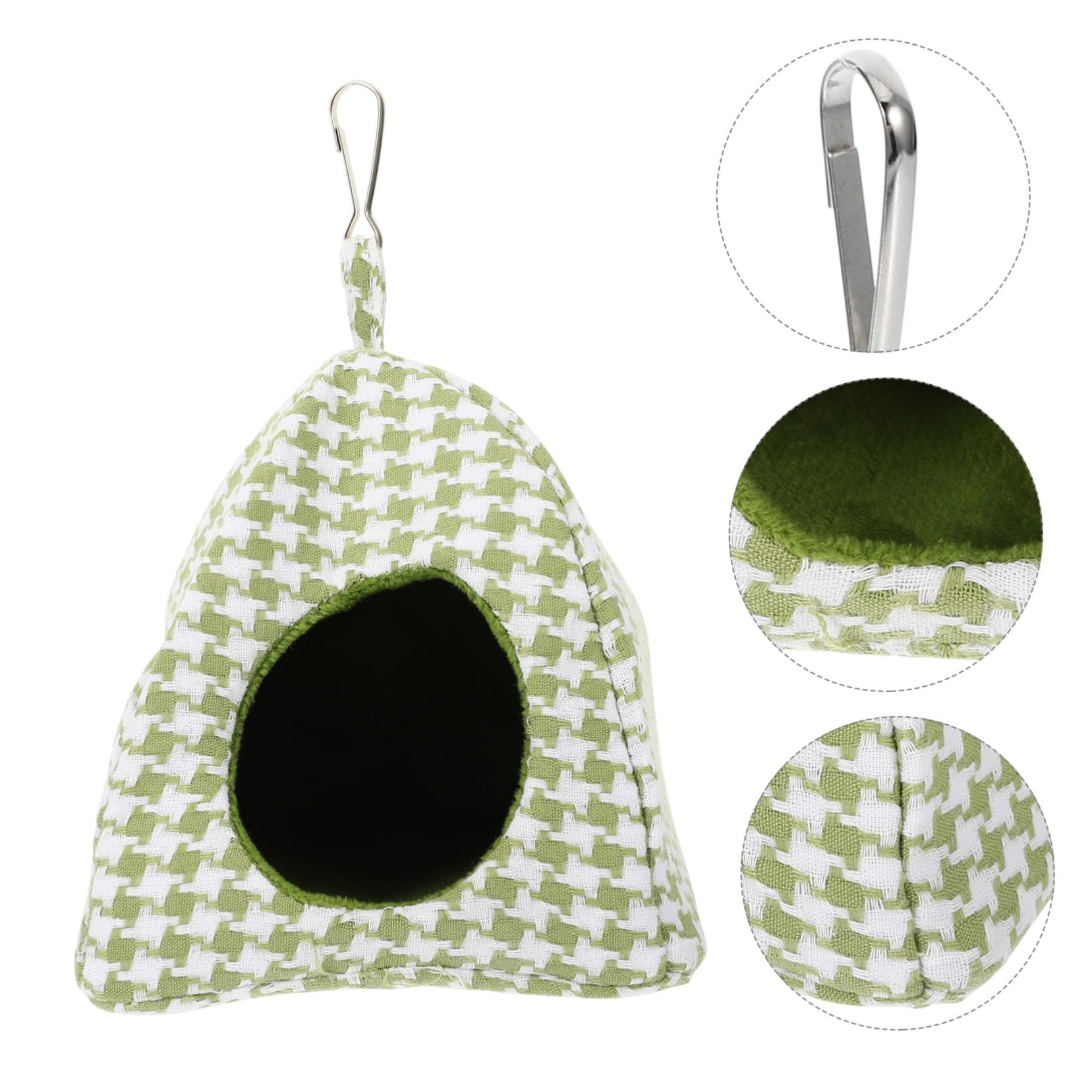 VANZACK 3 Piezas Hamaca De Nido De Pájaro Cama Colgante para Pájaros Nido De Loros De Invierno Jaula para Mascotas Cama para Dormir Cama para Periquitos Cama De La Tienda Nido De Algodón