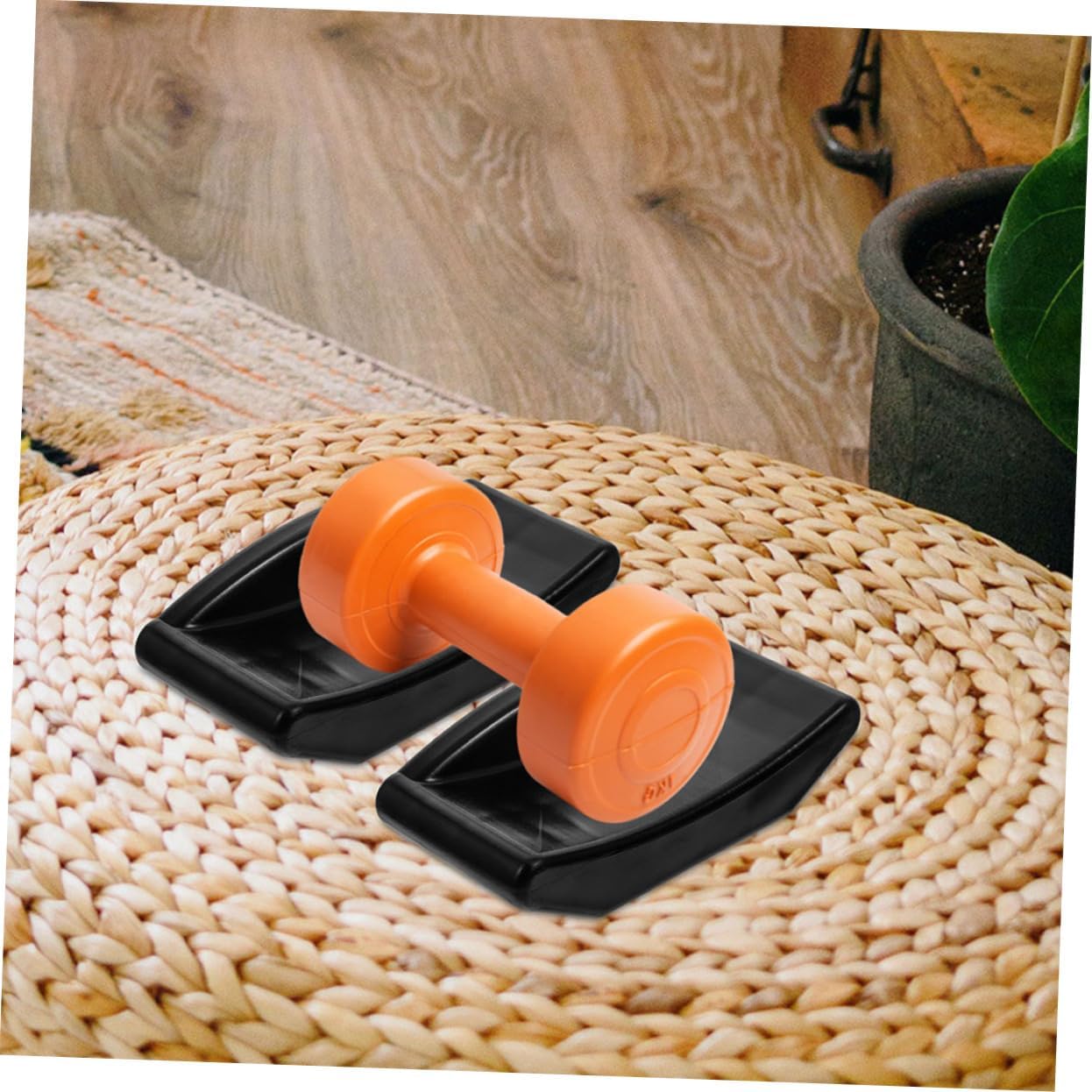 BESTonZON 8pcs Dumbbell Holder for Strength Training Space-saving Dumbbell Rack Organizer Floor Protection Easy Installation for Home Gym Equipment