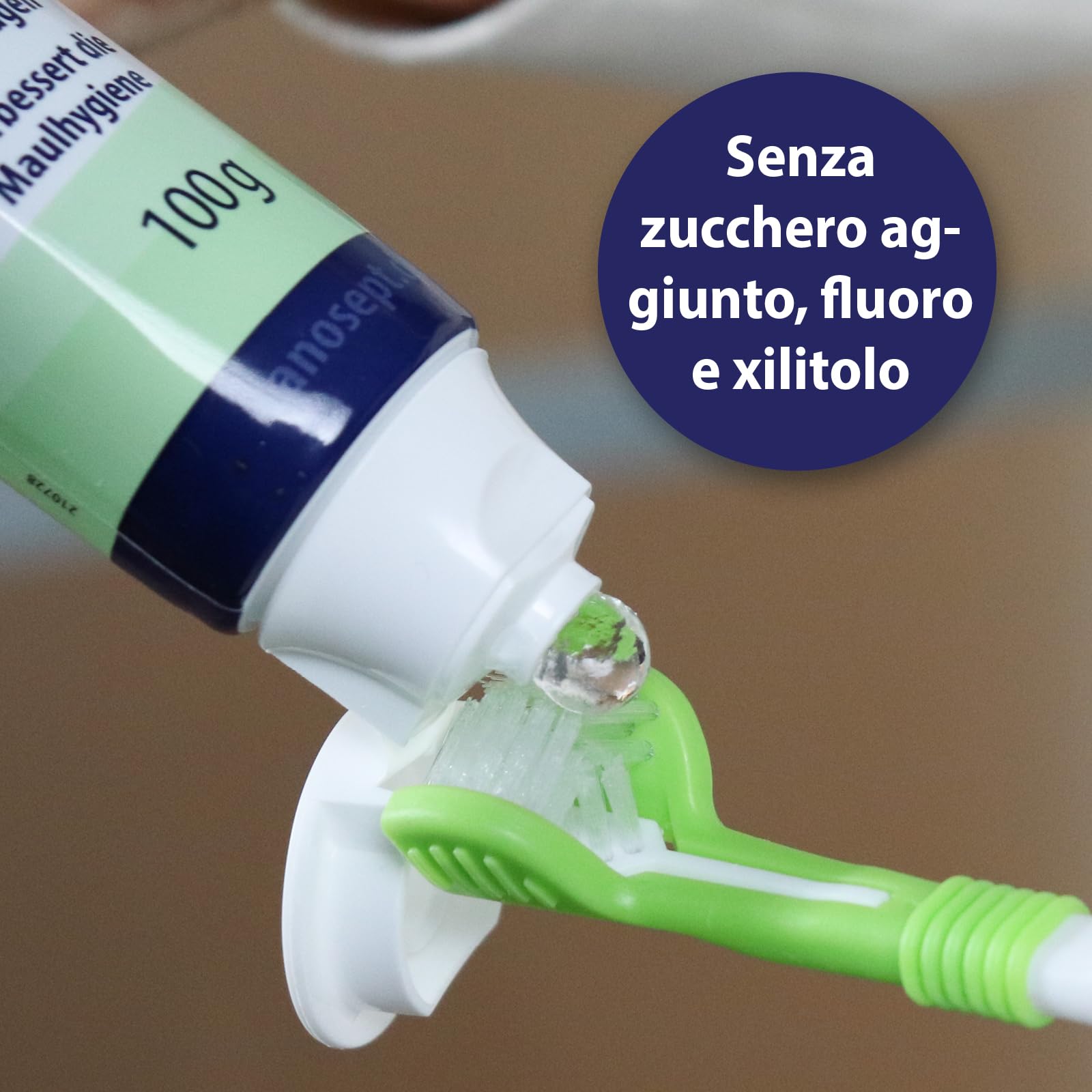 Canosept dentifricio per cani 100g - pulizia denti cane - alitosi cane - cura dentale