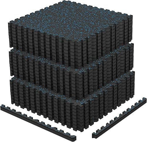 Miniatura 17 de AIRHOP Alfombrillas de Equipo de Ejercicio de 0.79 Pulgadas de Grosor, 24 Pies Cuadrados, 6 Baldosas con Superficie de Goma Mejorada con Espuma EVA