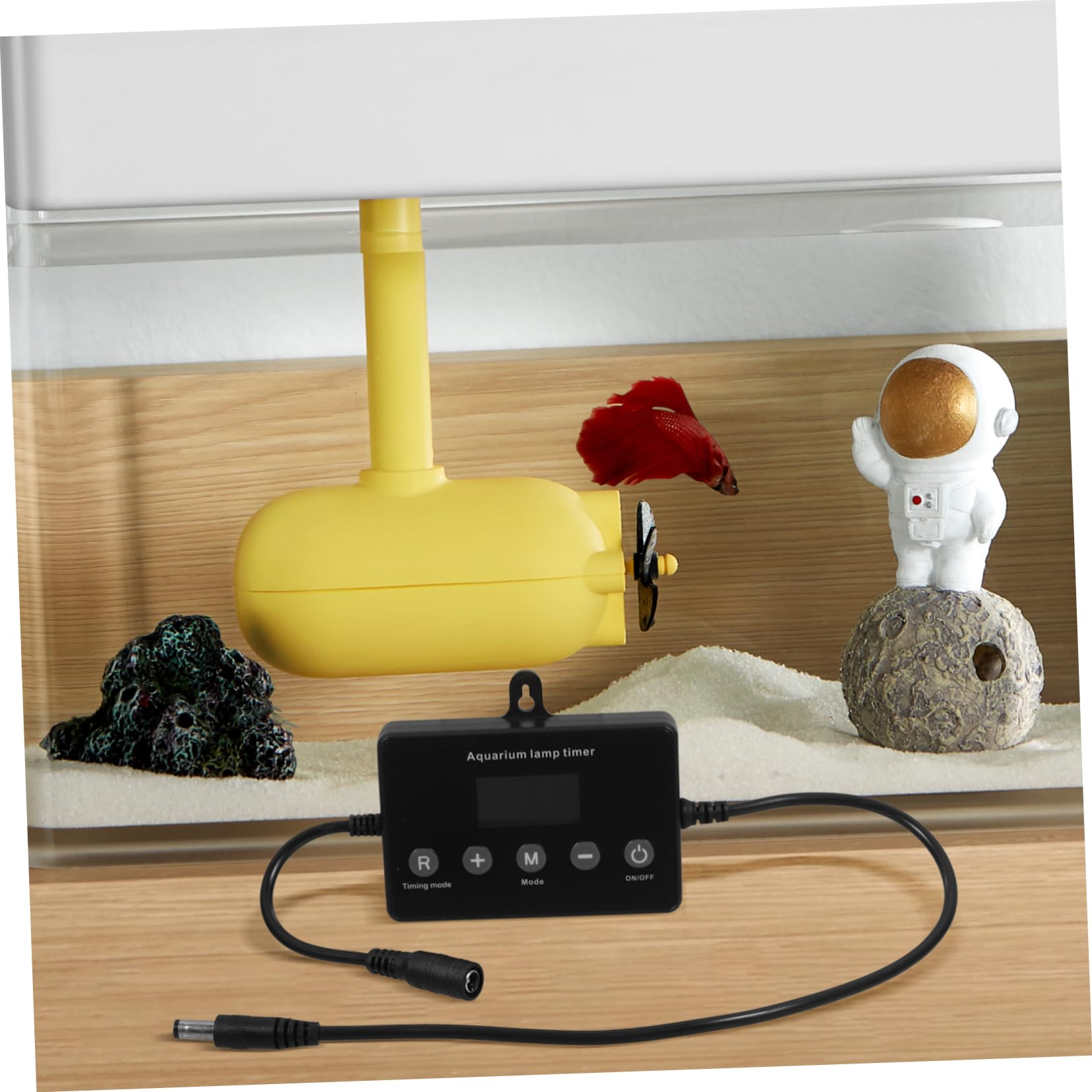 BESPORTBLE 3stücke Aquarium Controller Mit LCD-Display Universeller Timer Einstellbare Helligkeit Für Süßwasserfischbecken Kompakt Und Benutzerfreundlich