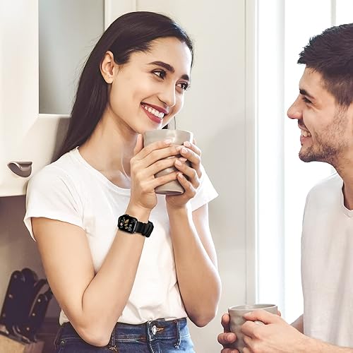 Miniatura 6 de Recoppa - Correa elástica compatible con Apple Watch de 1.49, 1.61, 1.65, 1.57, 1.73 y 1.77 pulgadas, con bonito estampado, banda elástica