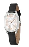 Women's Leather Strap Watch, Elegant Stylish Square Watches for Women, Waterproof Womens Watch with Classic Vintage Dial Design