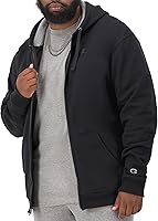 Vista 17 de Champion Sudadera con capucha y cremallera para hombre, cómoda sudadera con capucha para hombre (regular o grande y alto)