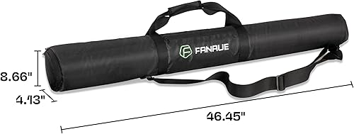 Miniatura 3 de FANAUE Funda de trípode con compartimentos, 39.4 x 9.8 x 9.8 pulgadas, bolsa de trípode resistente con correas para el hombro, funda de transporte