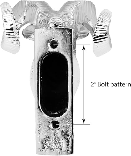 Miniatura 4 de Grand General 48052 adorno cromado de cabeza de carnero para baúl