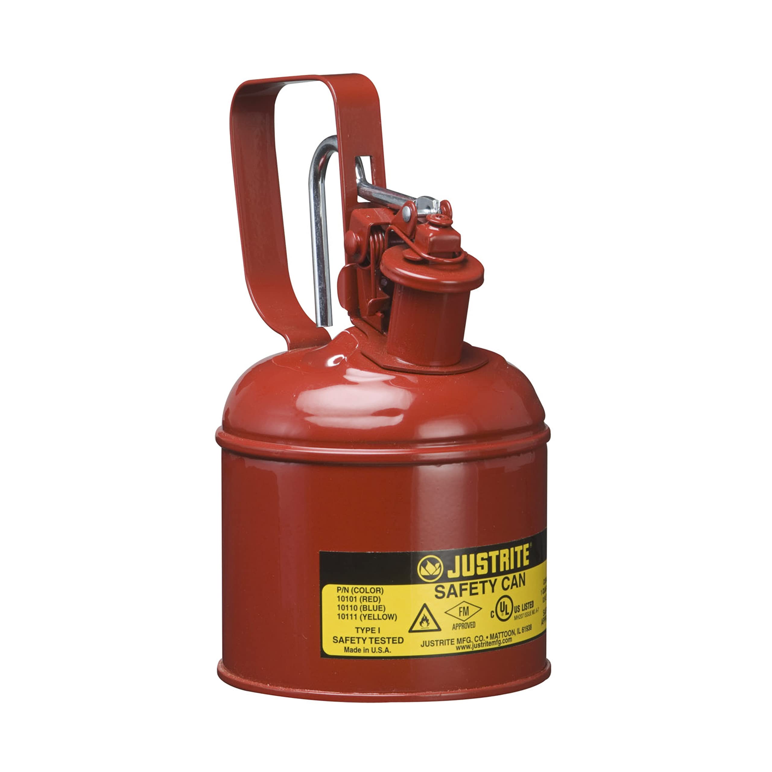 Justrite Sicherheitsbehälter Typ I Behälter des Typs I schützen Arbeiter und reduzieren Brandgefahren 21cm x 21cm Rot