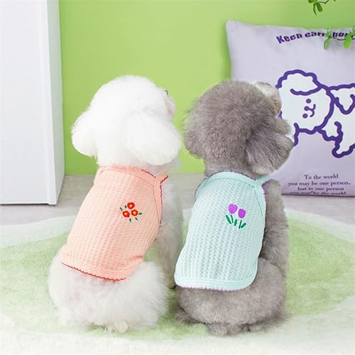 Miniatura 5 de Camisa de algodón para perros, camisetas ligeras de verano para mascotas, suave, transpirable, elástica, para gatos, perros, camiseta sin mangas,