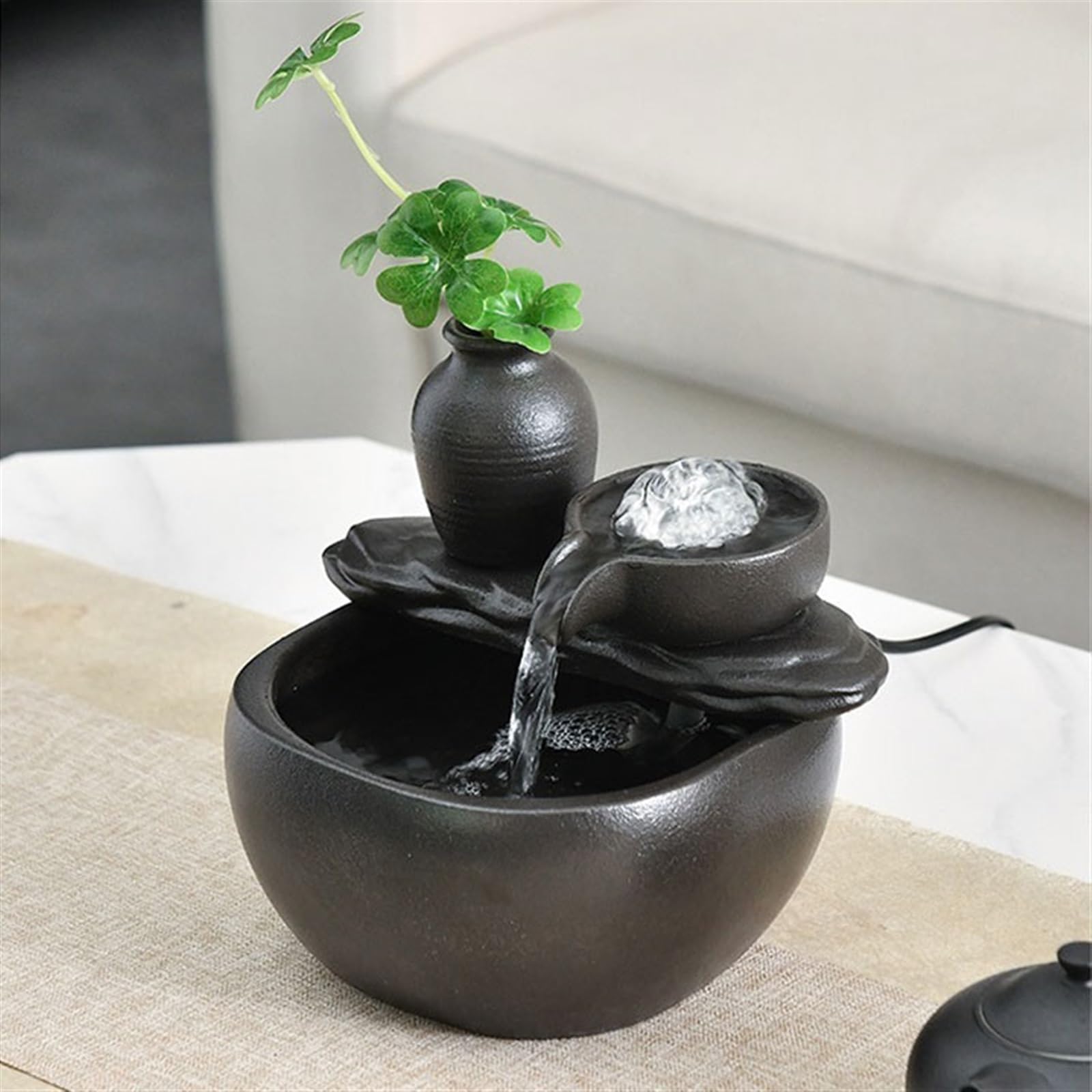 Amazon.com: ZHFytsh-0668 Tabletop Fountains Desktop Wealth