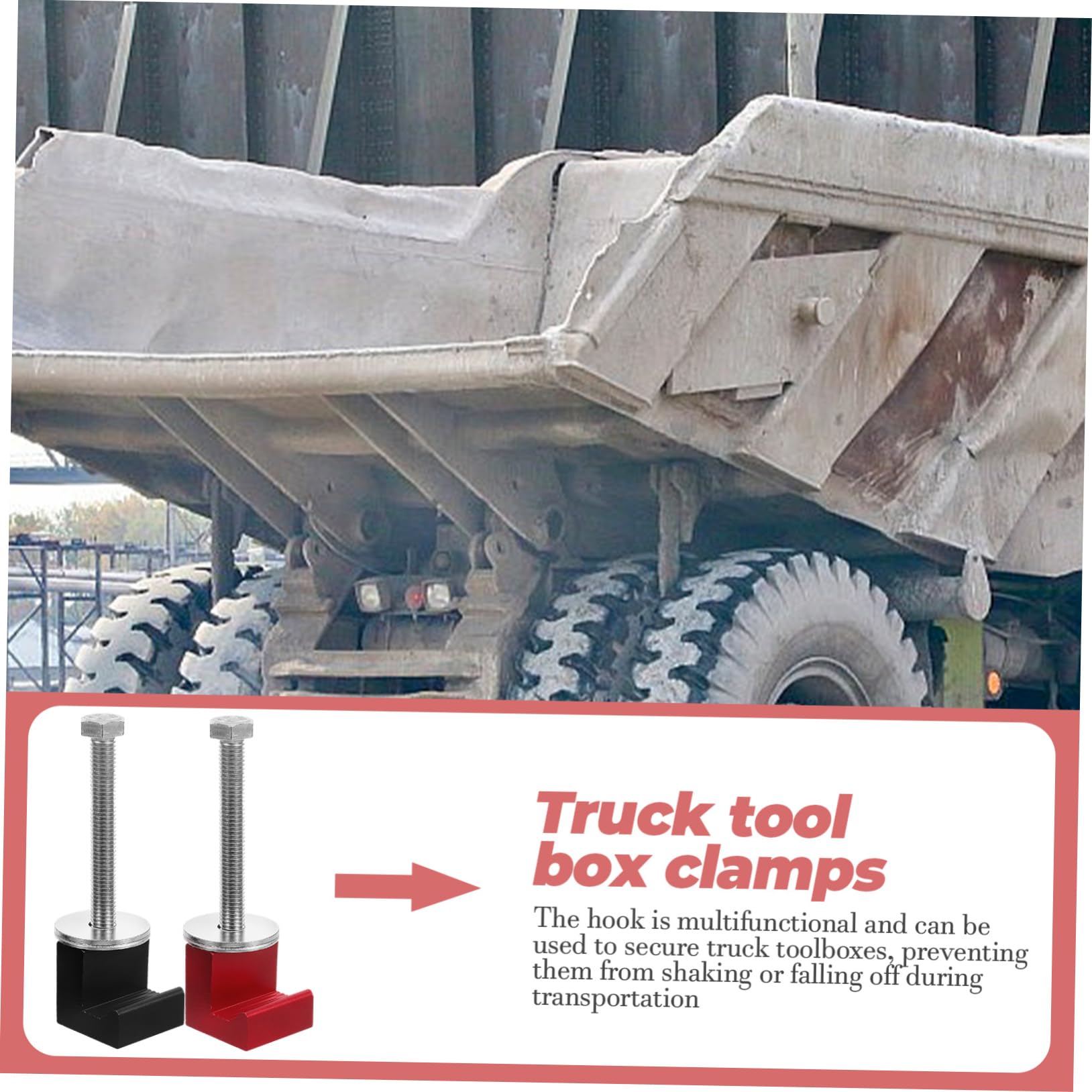 Beatifufu 4pcs Aluminum Alloy Truck Tie down Anchors Heavy Duty Tool Box Mounting Kit Black