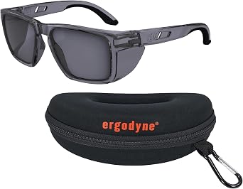Ergodyne Skullerz SIXTEN Safety Sunglasses with Side Shields, Anti Fog