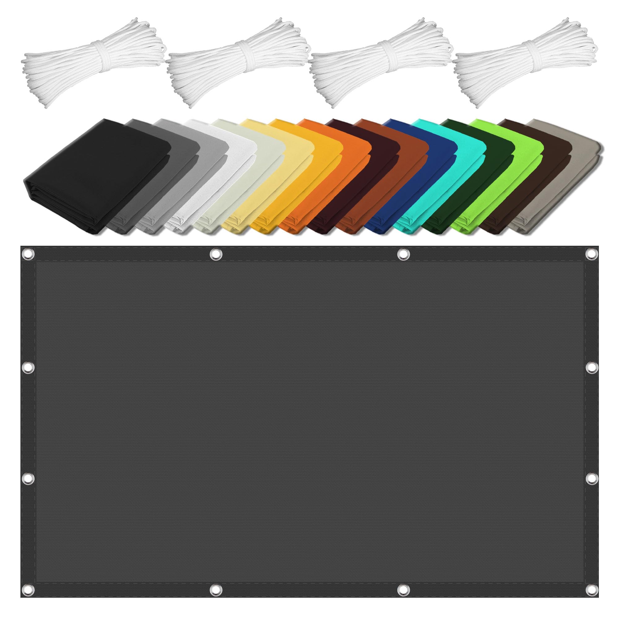 Voile dombrage avec œillets 180x450 protection solaire imperméable jardin balcon