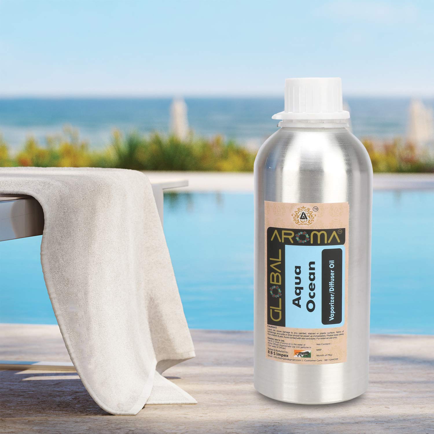 Global Aroma Aqua Ocean Diffuser Oil For Relax Calm Mood, Natural Homely Fragrance, Anxiety Free Sleep & Pure Aromatherapy (1000 ML) (B0CGM27VNT) Amazon Price History, Amazon Price Tracker