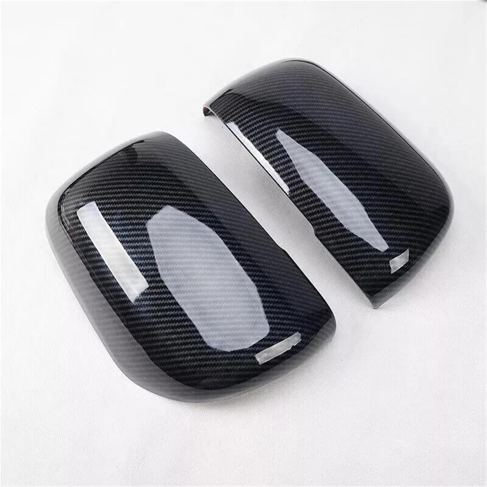for Mitsubishi for Pajero for Montero 2009-2021 Car Sticker Rearview Side Mirror Cover Wing Cap Exterior Door Case Trim Carbo(Carbon)