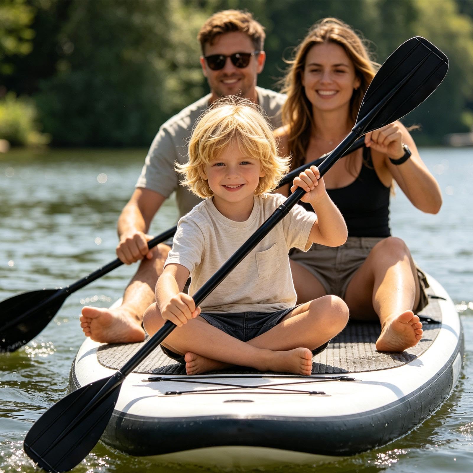 Pala Kayak Fibra De Carbono Herramienta de fibra de carbono de 2 piezas, | Pala de kayak recreativa Para niños, remo, turismo, natación, pesca, lago, río, mar, rafting