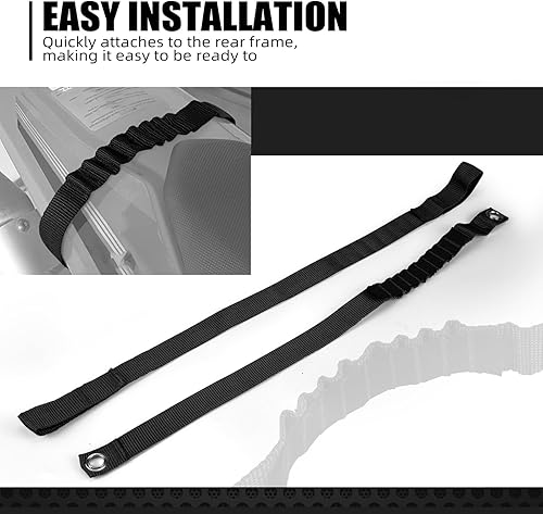 Miniatura 5 de NICECNC Correa de elevación de guardabarros negra de alta resistencia compatible con GasGas EXECMC 125-450 2021-2023, ver ajuste