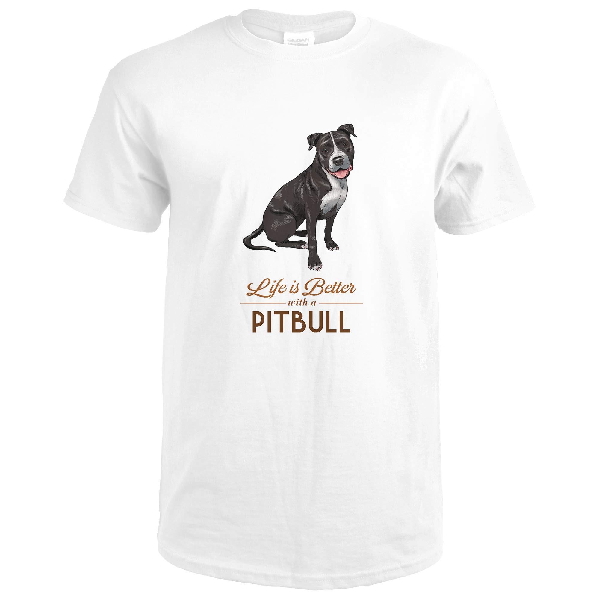 pitbull white shirt