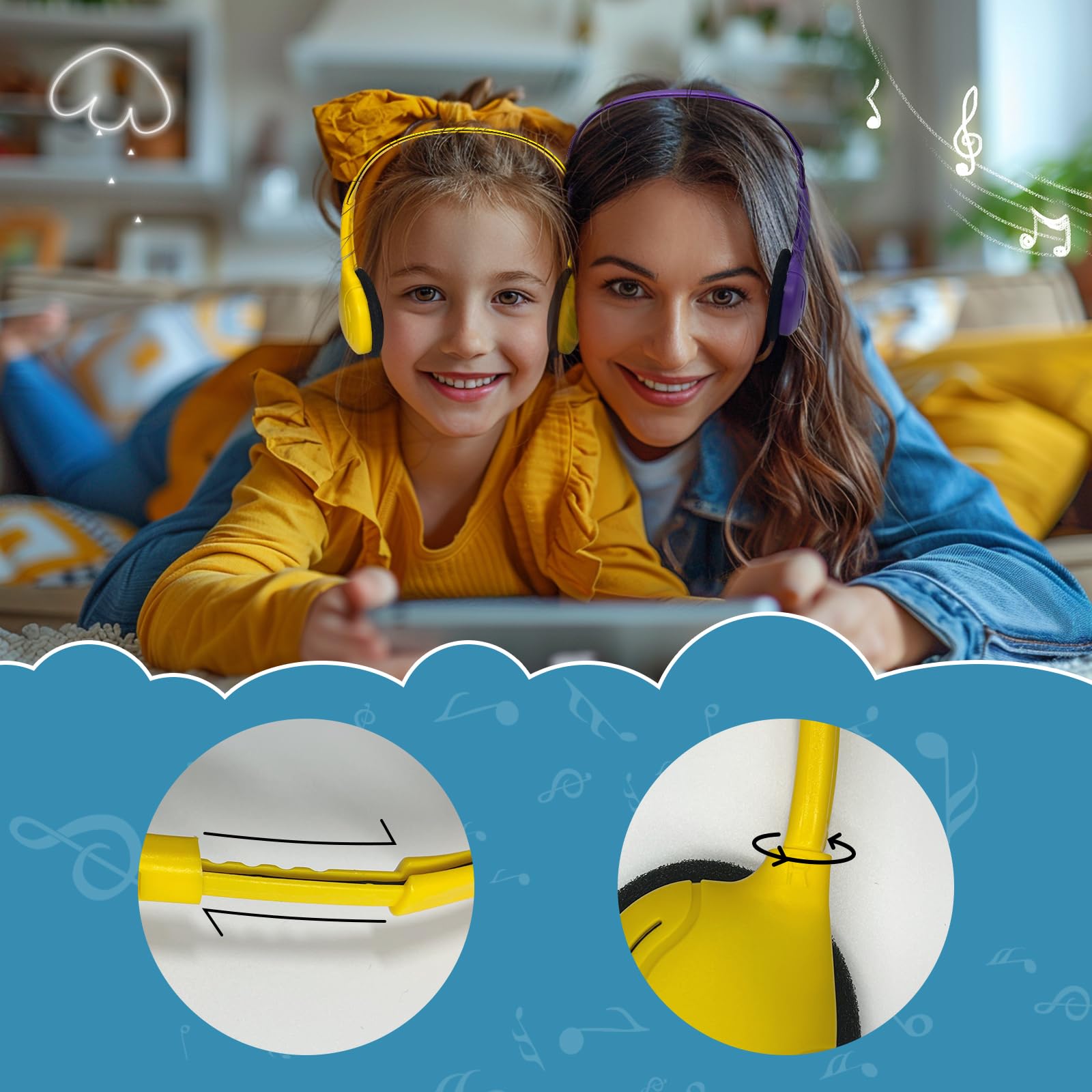 Confezione da 20 cuffie per bambini, studenti, scuola, aula, regolabili, con jack da 3,5 mm, per biblioteca, bambini e adulti (004 cuffie multicolore)