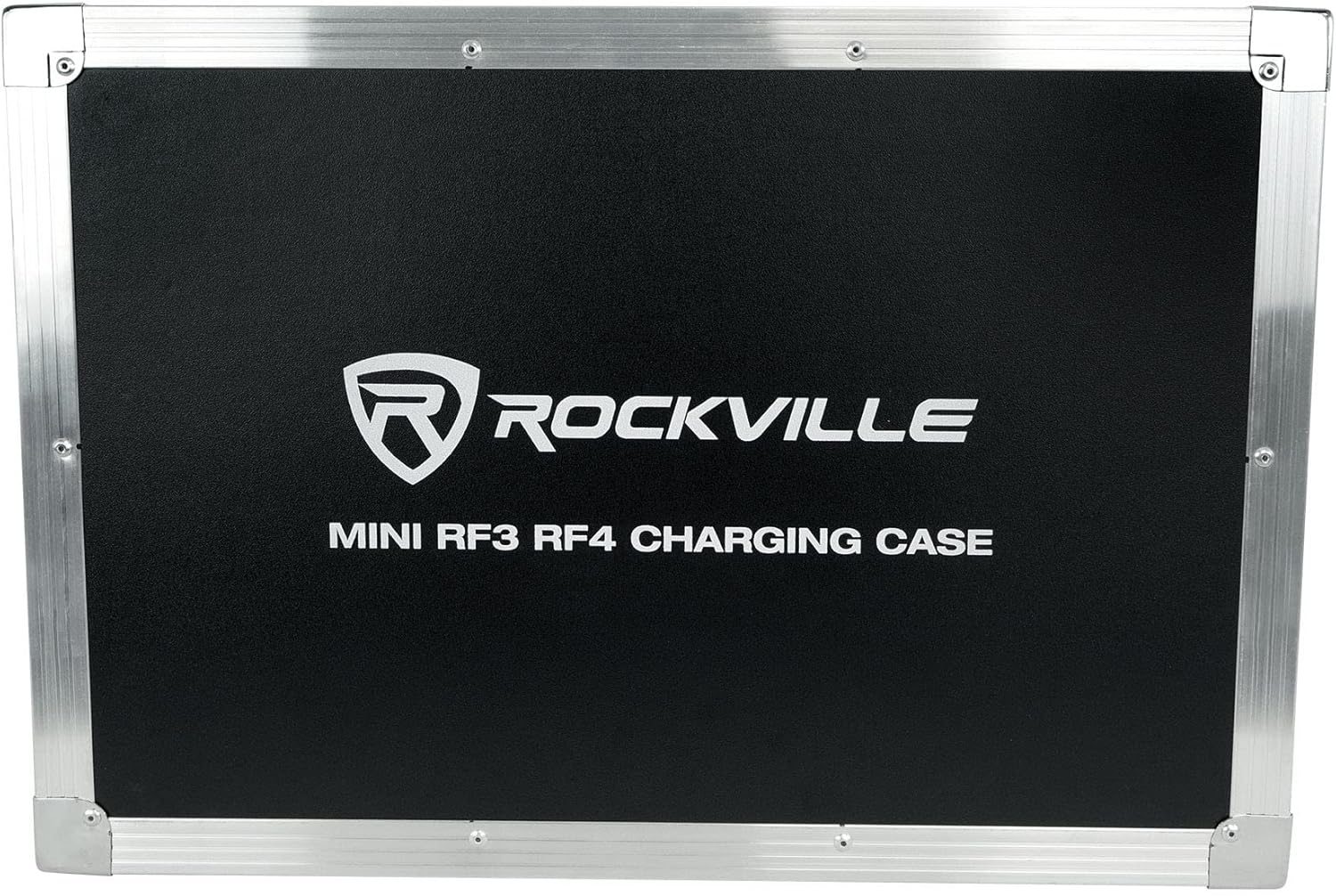 Rockville MINI RF3 RF4 Charging Case Holds 8 MINI RF3, RF4, IR4 Lights, Built-In Power Strip, Stackable, Padded Hard Case for Transport & Charging - Image 2