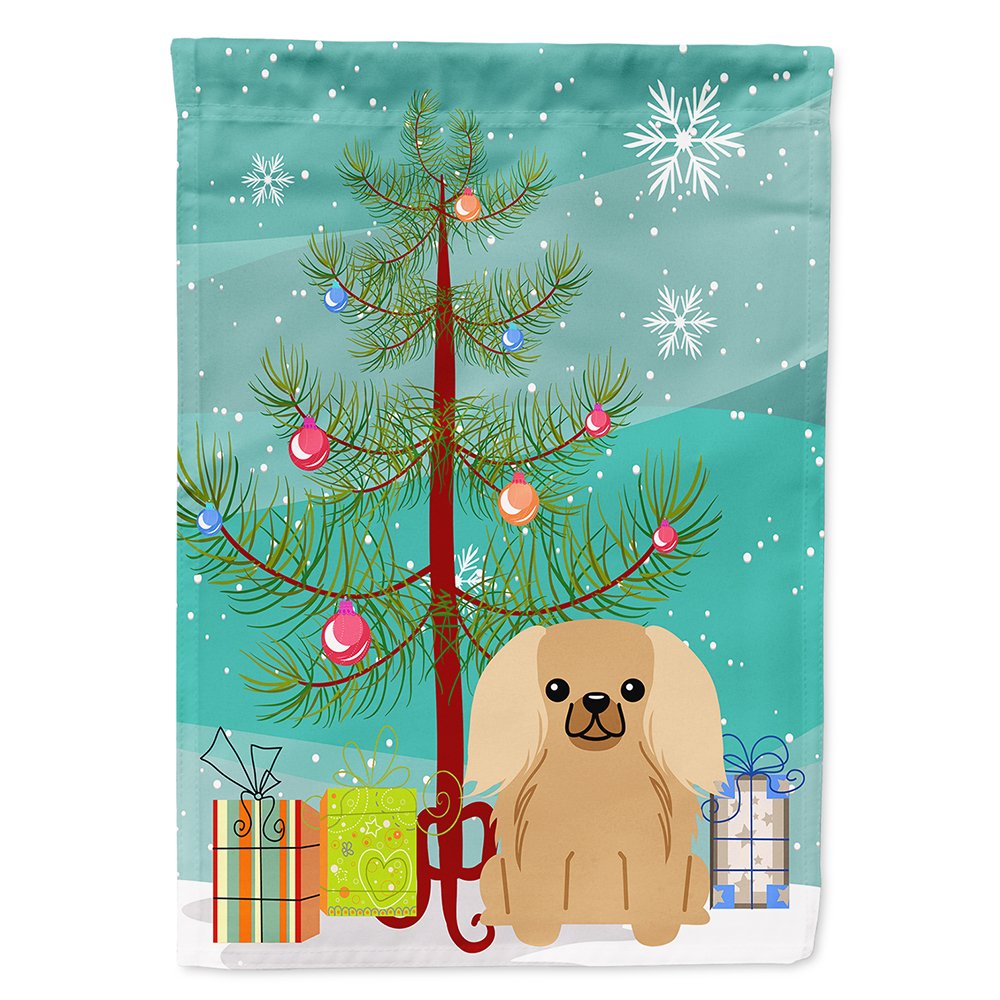 Drapeau de maison Pékinois sable une touche de magie pour votre Noël en famille
