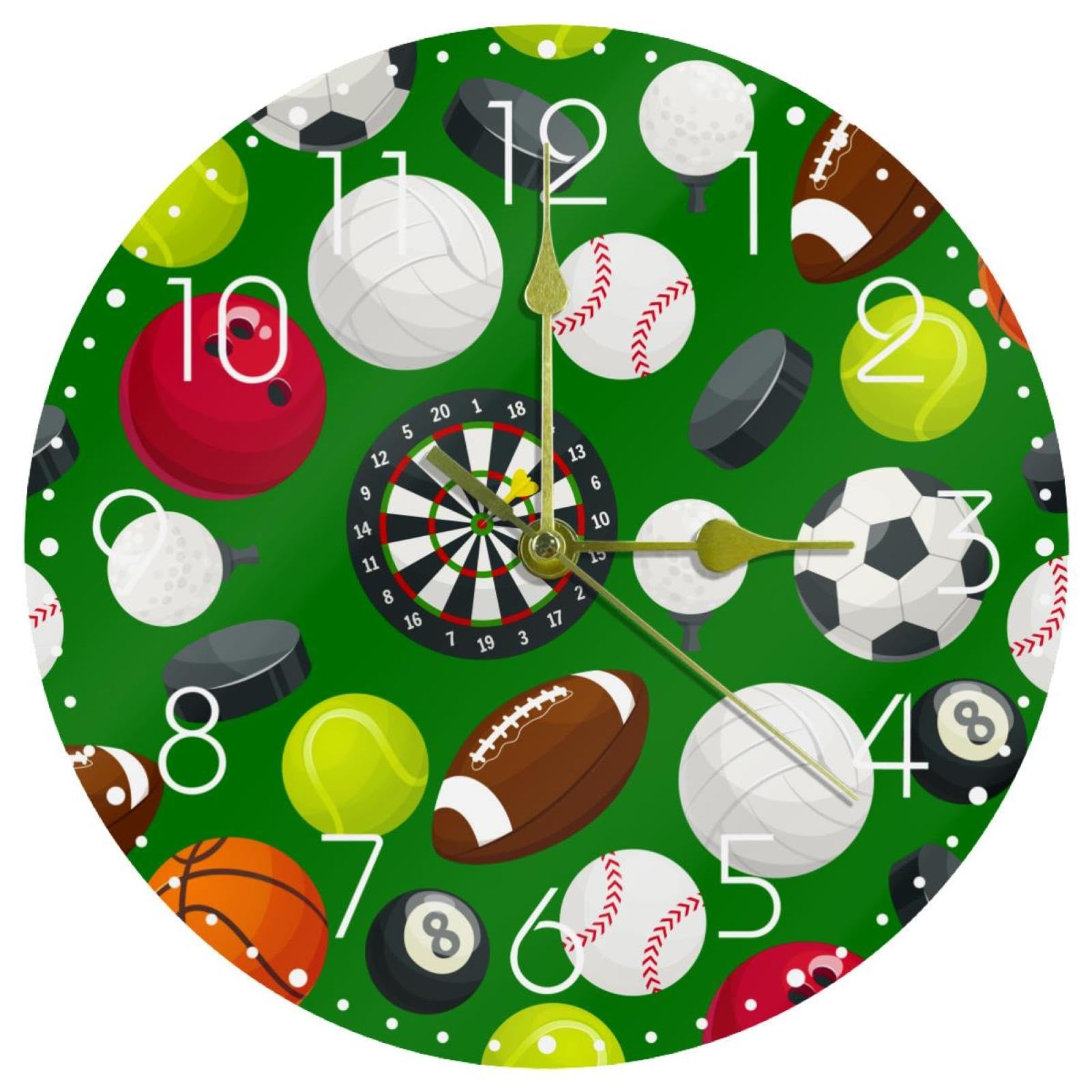 Horloge murale silencieuse en acrylique de 25cm sans aucun tic-tac