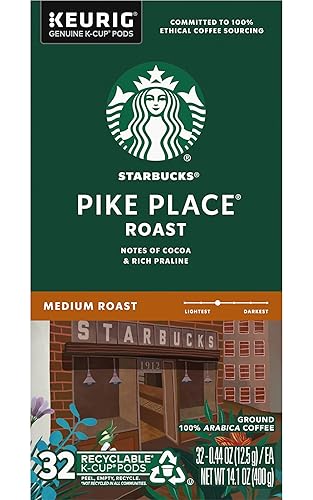 Vista 136 de Starbucks Blonde Roast K-Cup — Cápsulas de café de Veranda Blend para cafeteras Keurig — 1 caja (32 cápsulas)