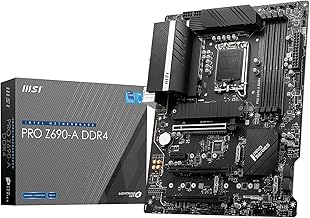 MSI PRO Z690-A DDR4 ProSeries Computer Gaming Motherboard (ATX, 12th Gen Intel Core, LGA 1700 Socket, DDR4, PCIe 4, CFX, M.2 Shield Frozr, HDMI, DisplayPort) Intel PC Motherboards (Renewed)