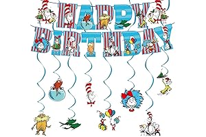 Doctor Seuss Birthday Party Decorations Set