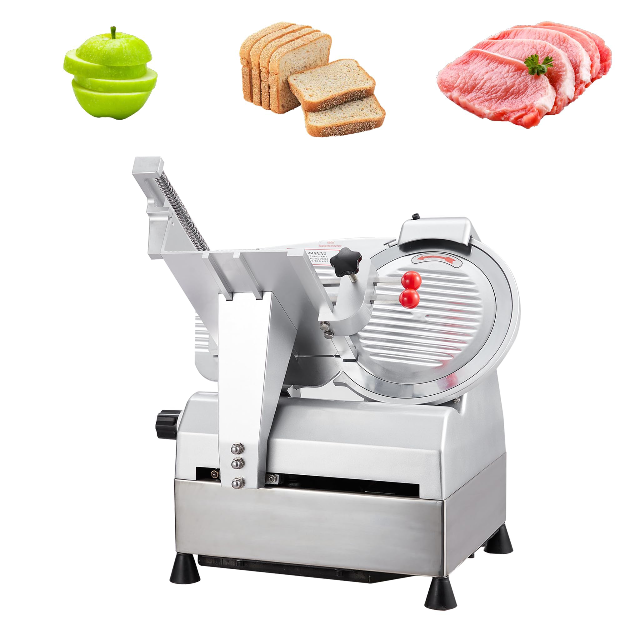 Photo 1 of ** item is big and heavy on a pallet *** 12" Automatic Meat Cutter, Electric Meat Slicer Machine for Home & Commercial Use, 800W Deli Slicer with Adjustable Thickness, Alloy Steel Blade, Built-in Sharpener, Thin Meat, Cheese, Bread